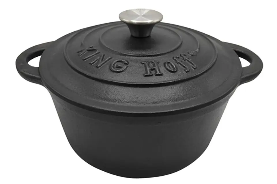 ⁨CAST IRON POT 24cm 4L KINGHOFF KH-1476⁩ at Wasserman.eu