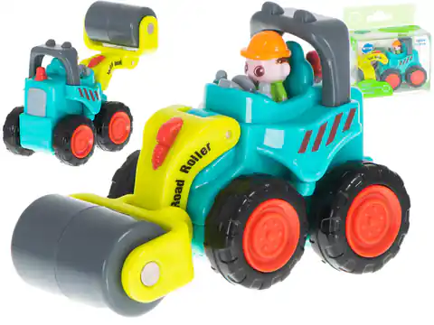 ⁨Samochód dla dzieci auto budowlane zabawka dla dwulatka walec drogowy HOLA⁩ w sklepie Wasserman.eu