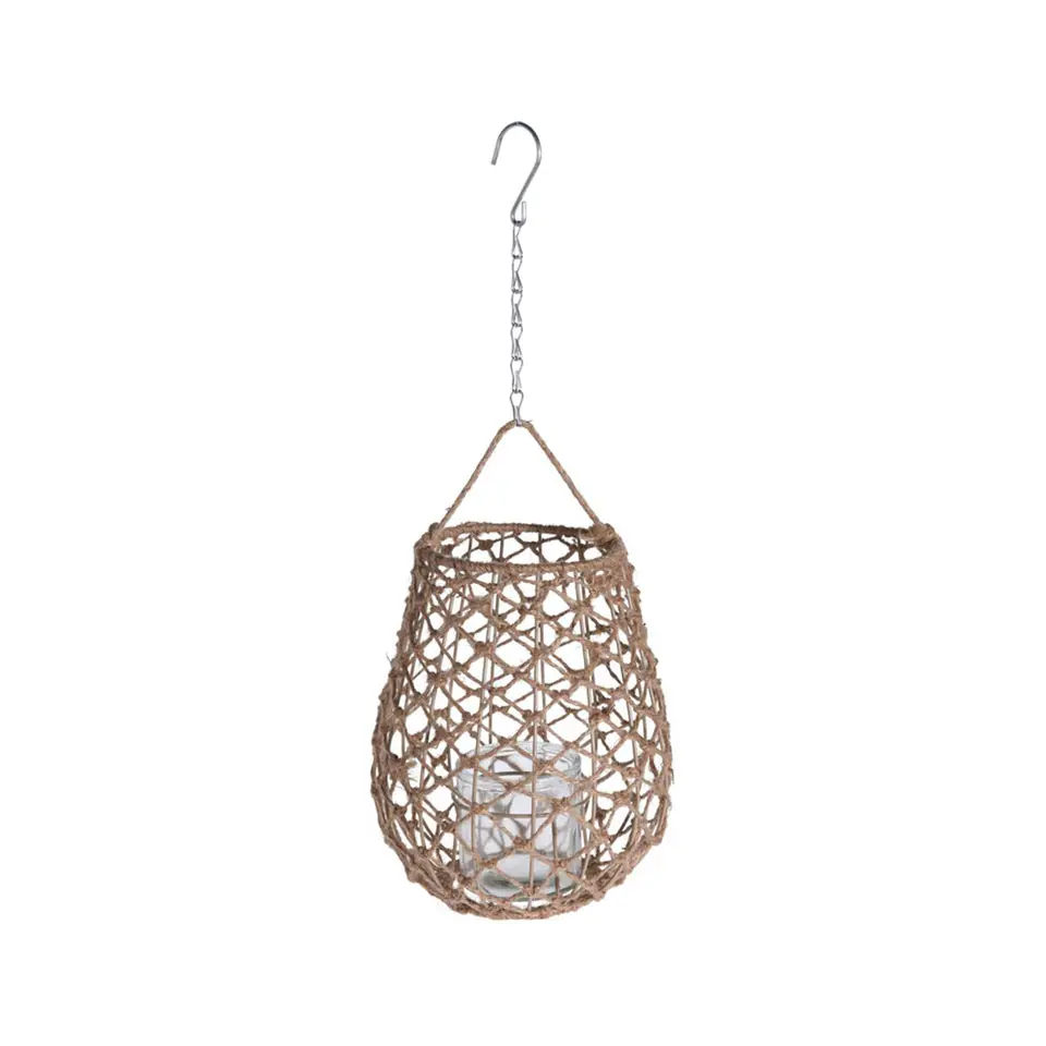 Lampion wiszący pleciony Boho 29 cm w sklepie Wasserman.eu