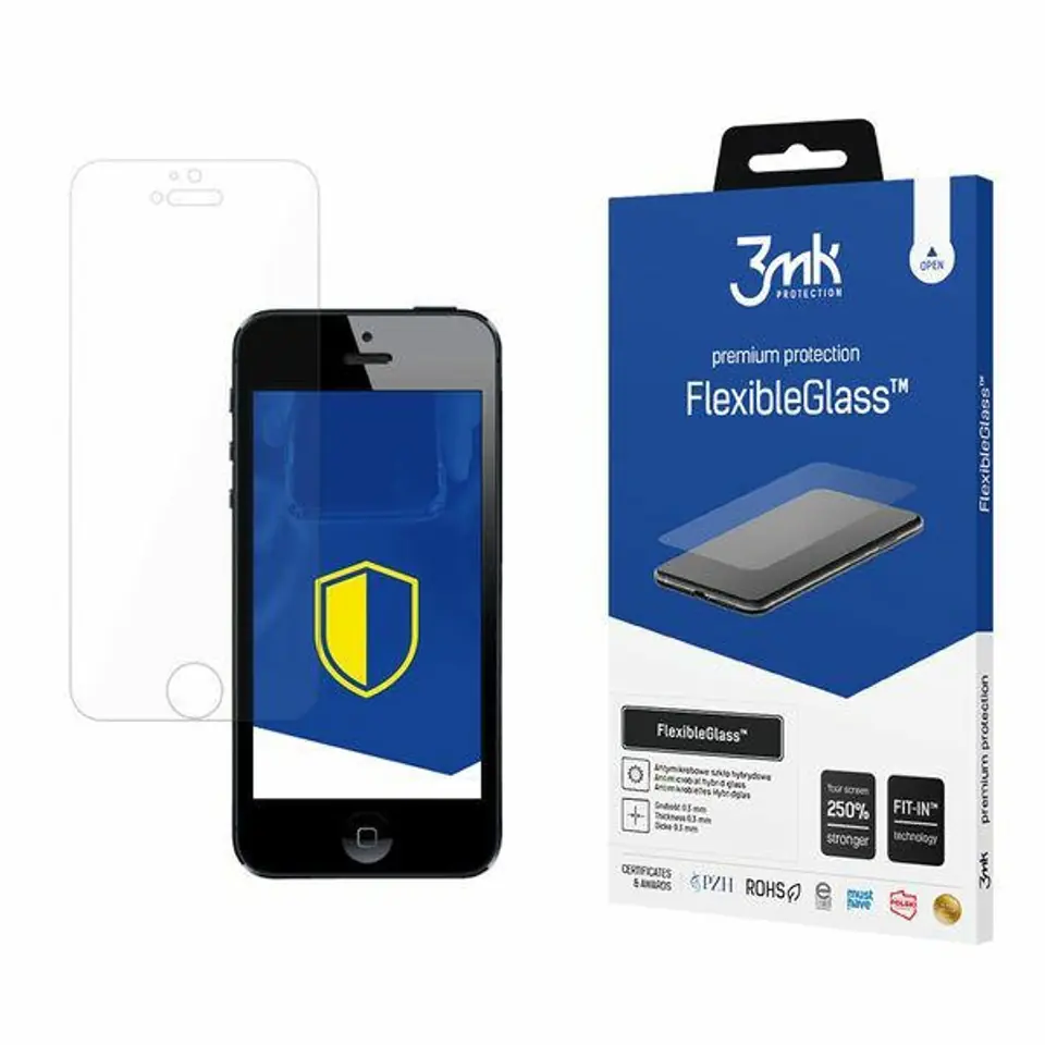 ⁨3MK FlexibleGlass iPhone 5/5S/SE Szkło Hybrydowe⁩ w sklepie Wasserman.eu