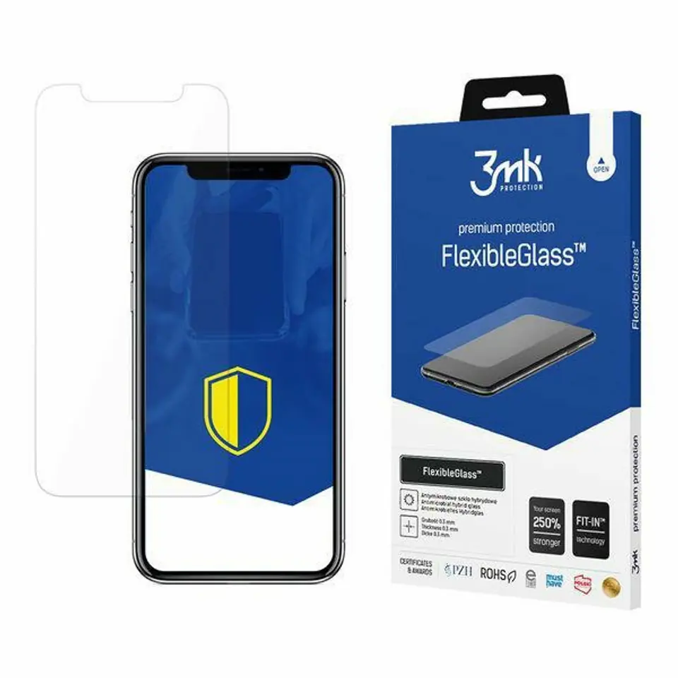 ⁨3MK FlexibleGlass iPhone X Hybrid Glass⁩ at Wasserman.eu