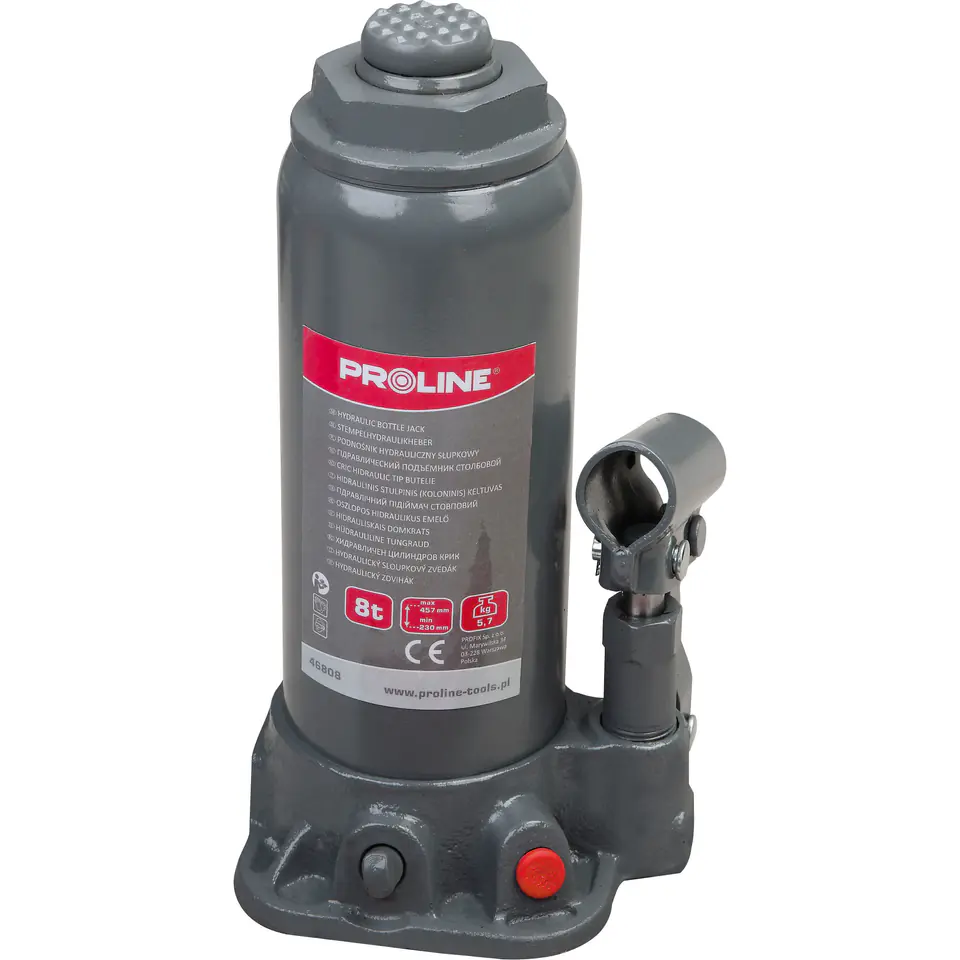 ⁨Podnośnik hydraul. słupkowy 10t 222-447mm (4.8kg) ce proline⁩ w sklepie Wasserman.eu