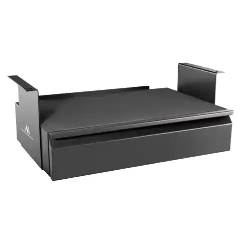 ⁨Maclean ergonomic sub-desk drawer, organizer, black, max 5kg, MC-875⁩ at Wasserman.eu
