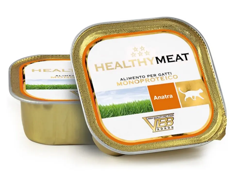 ⁨Healthy Meat Kot Mono Kaczka tacka 90g⁩ w sklepie Wasserman.eu