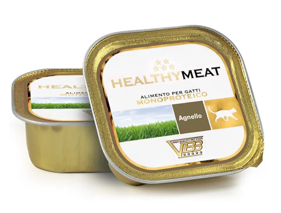 ⁨Healthy Meat Kot Mono Jagnięcina tacka 90g⁩ w sklepie Wasserman.eu