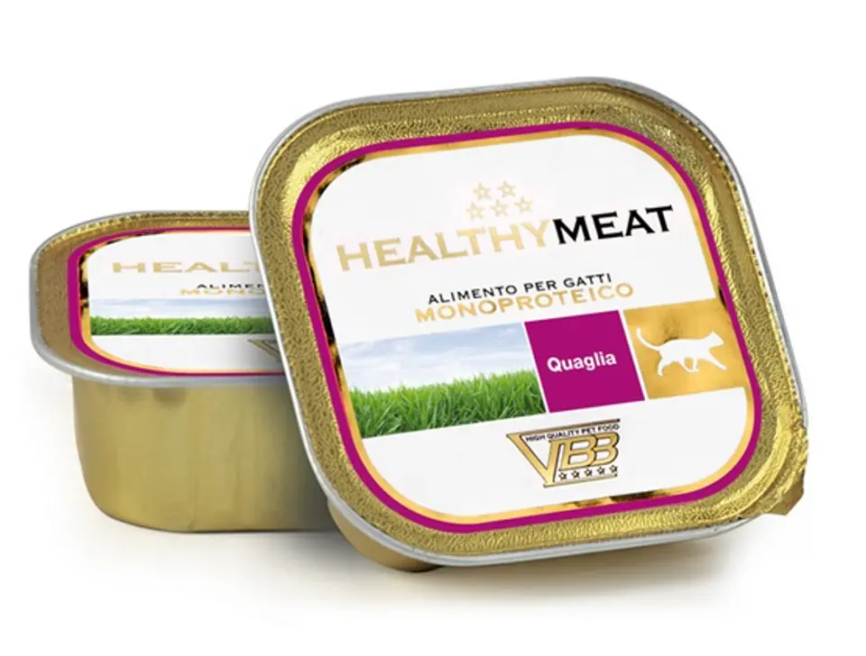 ⁨Healthy Meat Kot Mono Przepiórka tacka 90g⁩ w sklepie Wasserman.eu