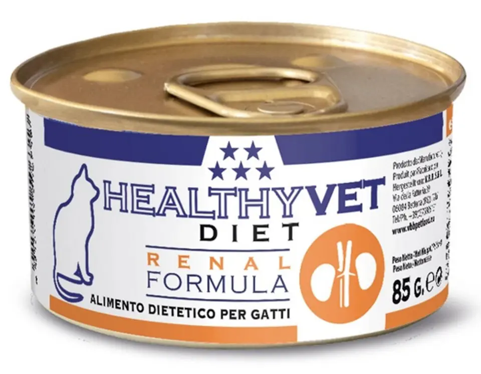 ⁨Healthy Vet Diet Cat Renal Formula can 85g⁩ at Wasserman.eu