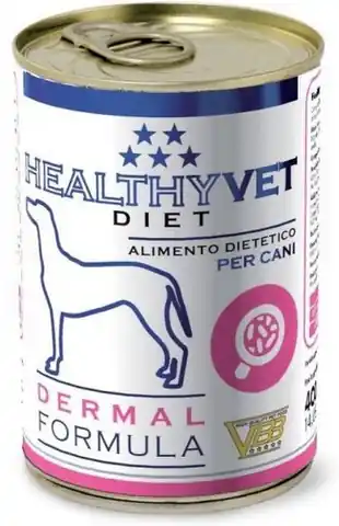 ⁨Healthy Vet Diet Pies Dermal Formula puszka 400g⁩ w sklepie Wasserman.eu