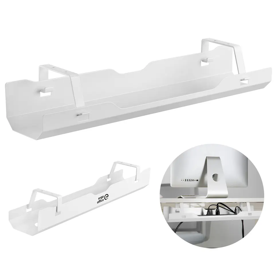 ⁨Ergo Office Under-desk Organizer, white, ER-431 W⁩ at Wasserman.eu