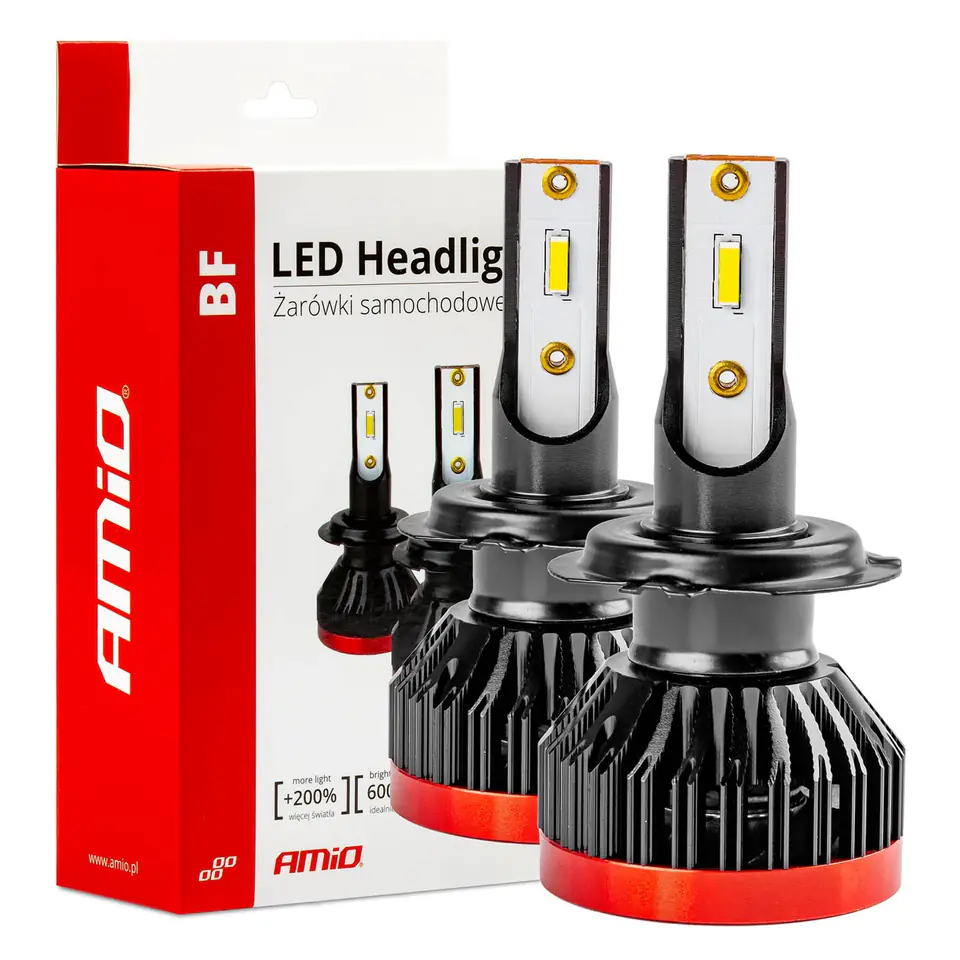 Żarówki samochodowe led seria bf h7 6000k canbus amio-02242 w sklepie Wasserman.eu
