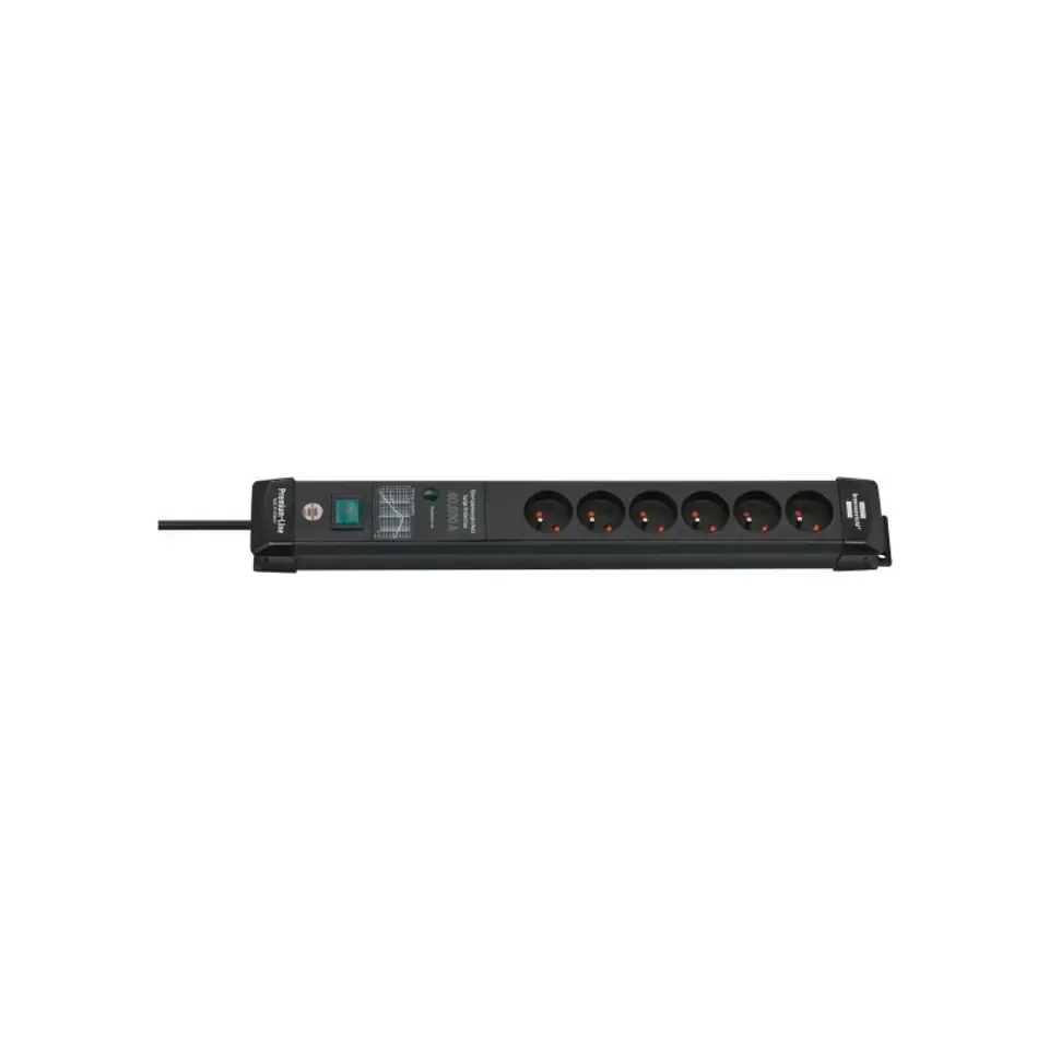 ⁨Surge protector Premium line 6 sockets 3m 60.000A black Brennenstuhl 1951164400⁩ at Wasserman.eu