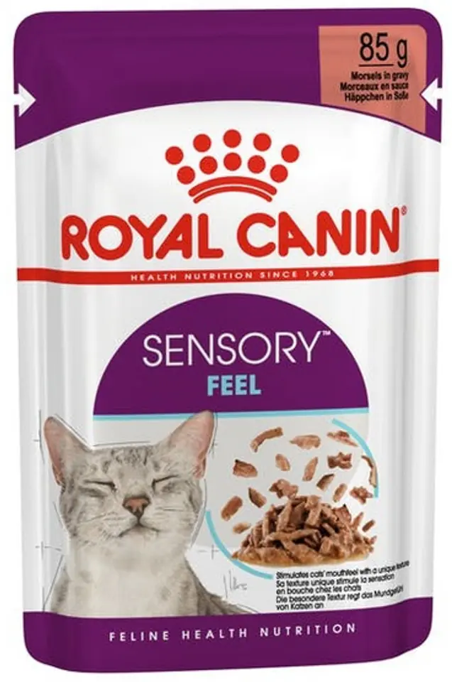 ⁨Royal Canin Sensory Feel in sauce wet food for adult cats sachet 85g⁩ at Wasserman.eu