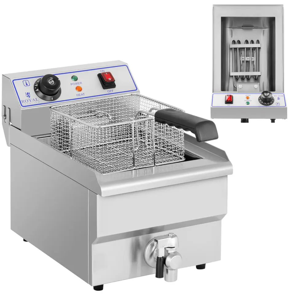 ⁨Electric adjustable gastronomic fryer - 10 l 3200 W⁩ at Wasserman.eu