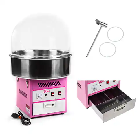 ⁨Cotton candy machine with protective cover 52cm⁩ at Wasserman.eu