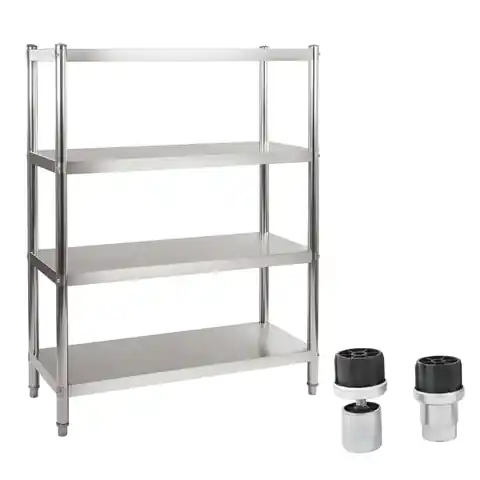 ⁨Stainless steel catering rack 120x48,5x155cm⁩ at Wasserman.eu