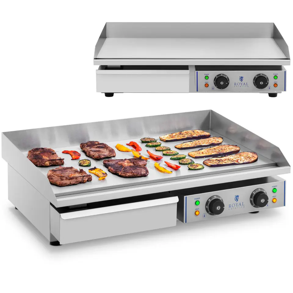 ⁨Grill elektryczny z wysokim rantem szer. 75cm⁩ w sklepie Wasserman.eu