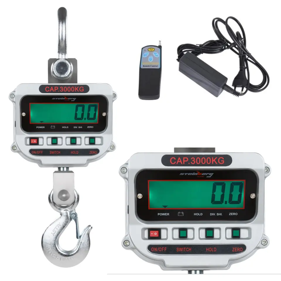 ⁨Cargo hook scale up to 3 Tons - LCD⁩ at Wasserman.eu