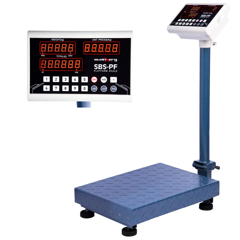 ⁨Folding platform scale SBS-PF-100A8 LED up to 100kg⁩ at Wasserman.eu