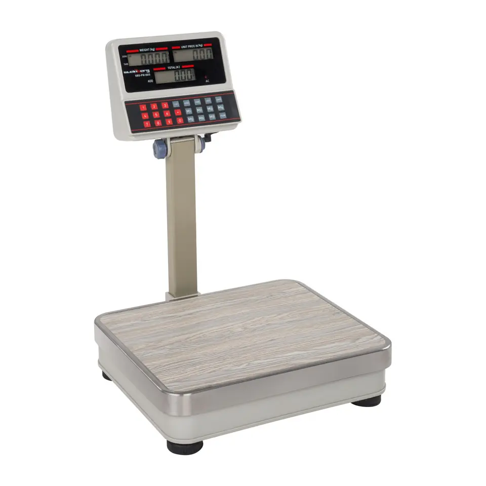 ⁨Platform store scale SBS-PW-100 LCD up to 100kg⁩ at Wasserman.eu