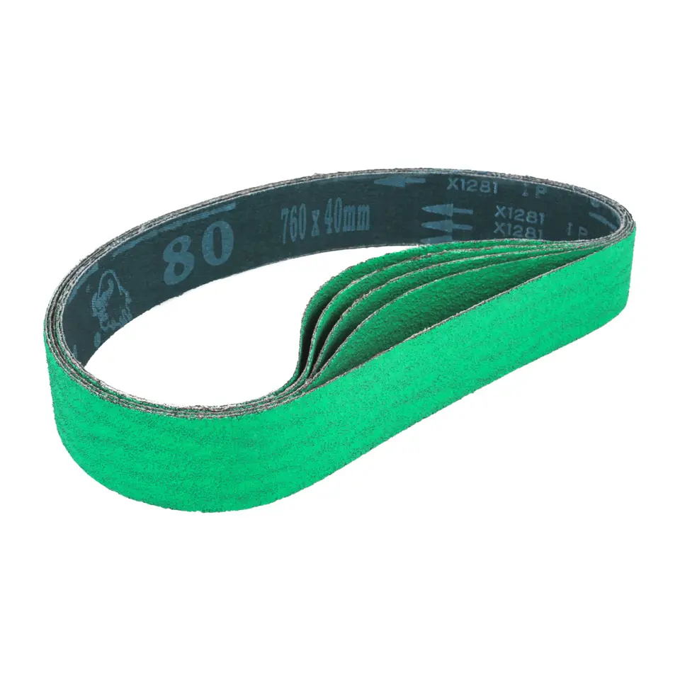 ⁨Tapes endless grinding sanding belts 760x40mm zirconium grit P80 5pcs.⁩ at Wasserman.eu