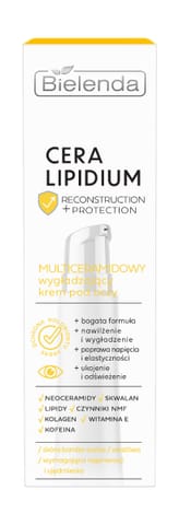 ⁨BIELENDA Cera Lipidium Odbudowa + Ochrona Multiceramidowy wygładzający krem pod oczy 15 ml⁩ w sklepie Wasserman.eu