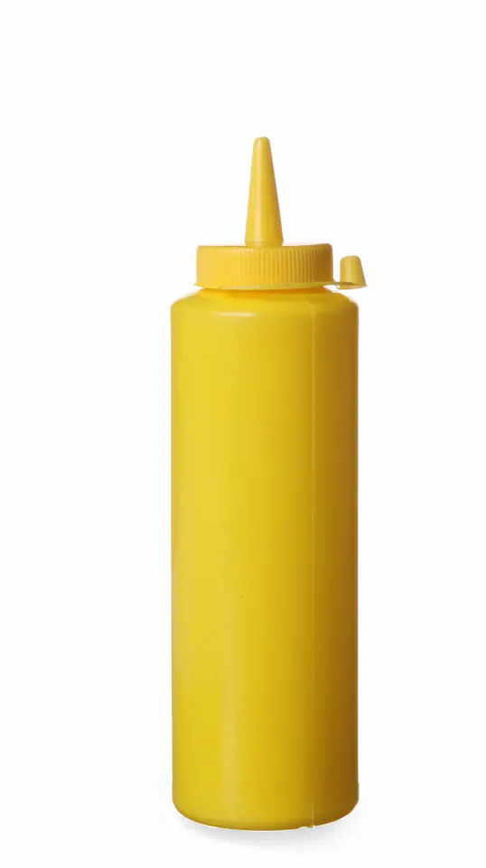 ⁨Dispenser container for cold sauces 0.35l. yellow - Hendi 557808⁩ at Wasserman.eu