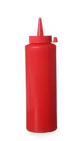 ⁨Dispenser container for cold sauces 0.35l. red - Hendi 557815⁩ at Wasserman.eu