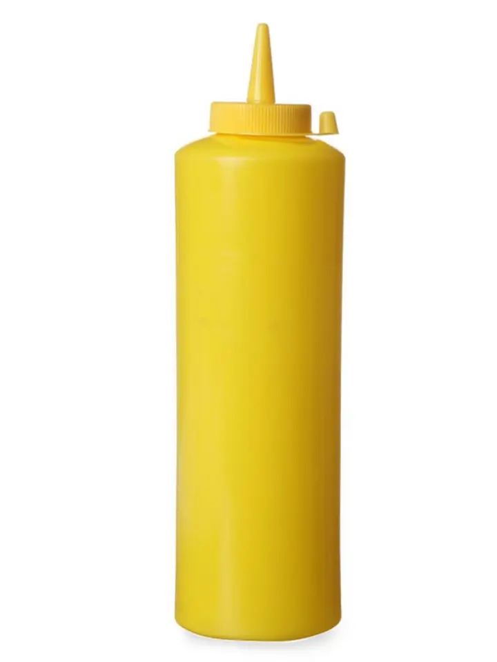 ⁨Dispenser container for cold sauces 0.7l. yellow - Hendi 557907⁩ at Wasserman.eu