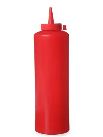 ⁨Dispenser container for cold sauces 0.7l. red - Hendi 557914⁩ at Wasserman.eu