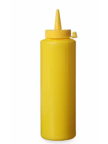 ⁨Dispenser container for cold sauces 0.2l. yellow - Hendi 558003⁩ at Wasserman.eu