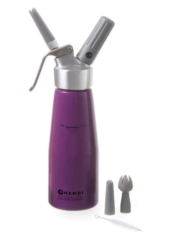 ⁨Siphon for whipped cream Kurt Scheller Purple 0,5 L - Hendi 975886⁩ at Wasserman.eu