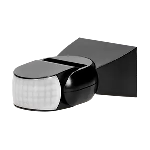 ⁨Motion sensor 360/180st. 2 sensors, IP65, 1200W, black⁩ at Wasserman.eu