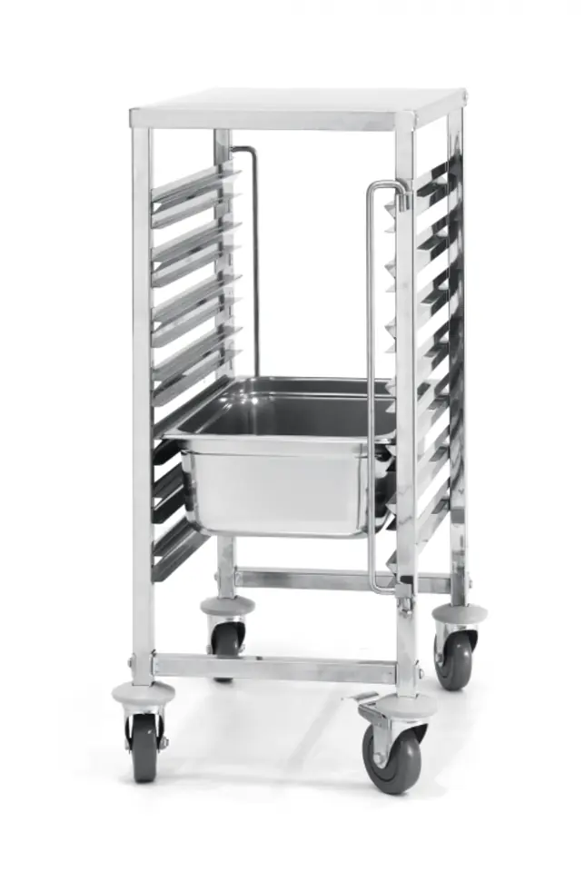 ⁨Container trolley 7 x GN 1/1 with worktop - Hendi 810668⁩ at Wasserman.eu