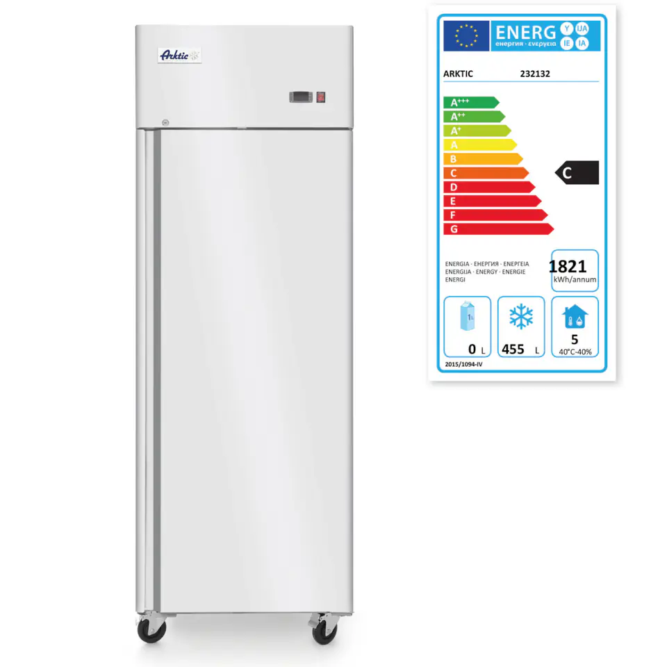 ⁨1-door freezer cabinet Profi Line GN2/1 670L - Hendi 232132⁩ at Wasserman.eu