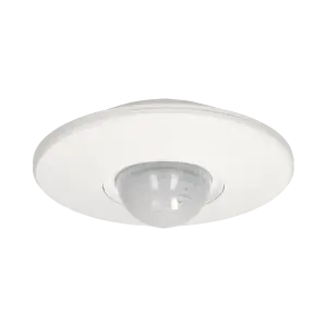 ⁨Motion sensor 360 degrees IP20, 2000W, 3 sensors, range adjustment ?3m-20m, white⁩ at Wasserman.eu