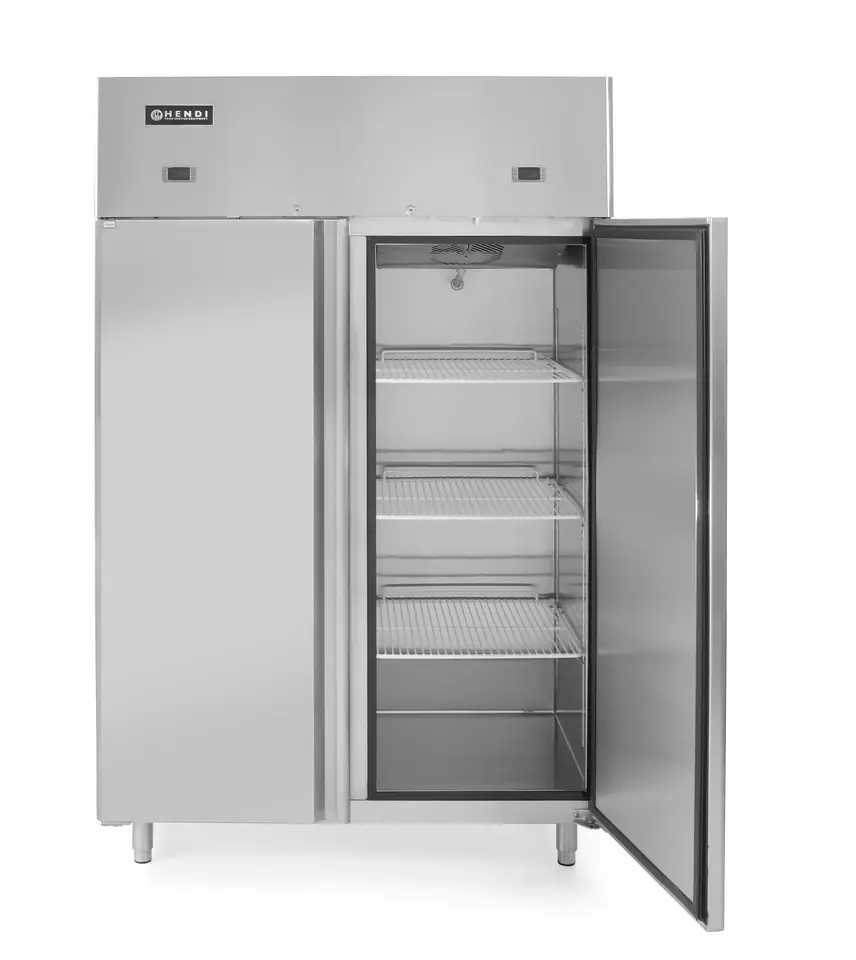 ⁨Szafa chłodniczo-mroźnicza lodówko-zamrażarka Profi Line 2-drzwiowa 420 + 420L - Hendi 233146⁩ w sklepie Wasserman.eu