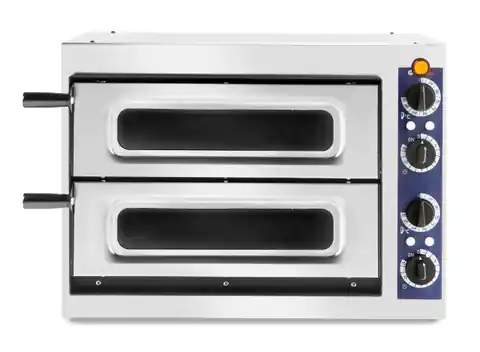 ⁨Double pizza oven Basic Vetro 2/40 2 pizzas 2400W - Hendi 226674⁩ at Wasserman.eu