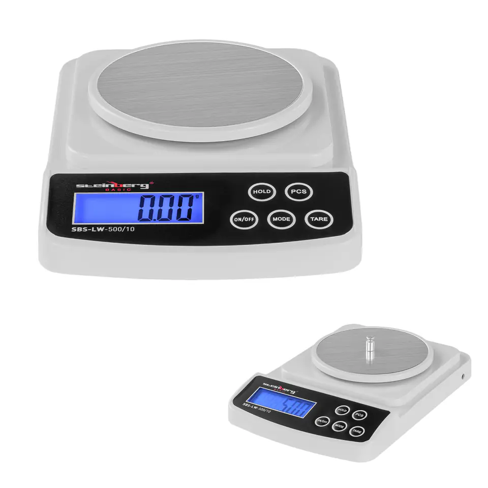 ⁨SBS-LW-500/10 Precision Laboratory Balance up to 600g / 0.01g⁩ at Wasserman.eu