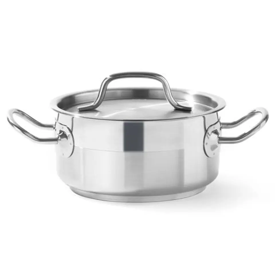 Low pot Profi Line with lid 2.8 l dia. 200 x 90 h - Hendi 830208 at Wasserman.eu