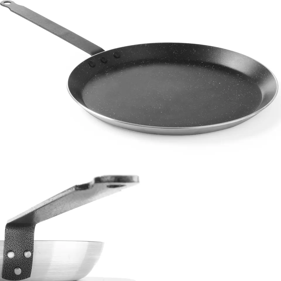 ⁨Pancake pan - shallow mid. 280 mm - Hendi 627679⁩ at Wasserman.eu