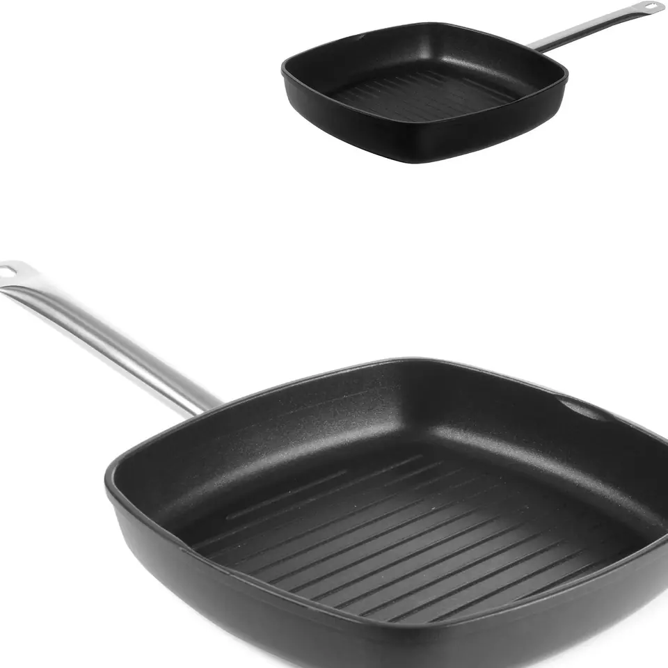 Profi Line Grill Pan - Grooved - Hendi 629802 at Wasserman.eu