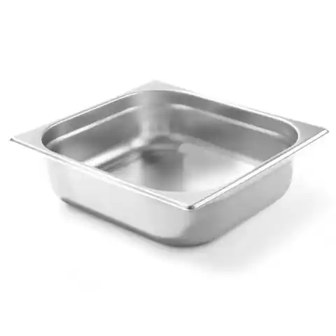 ⁨Container GN 2/3 height 100 mm stainless steel - Hendi 800232⁩ at Wasserman.eu