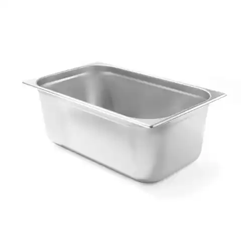 ⁨Container GN 1/2 height 150 mm stainless steel - Hendi 800348⁩ at Wasserman.eu