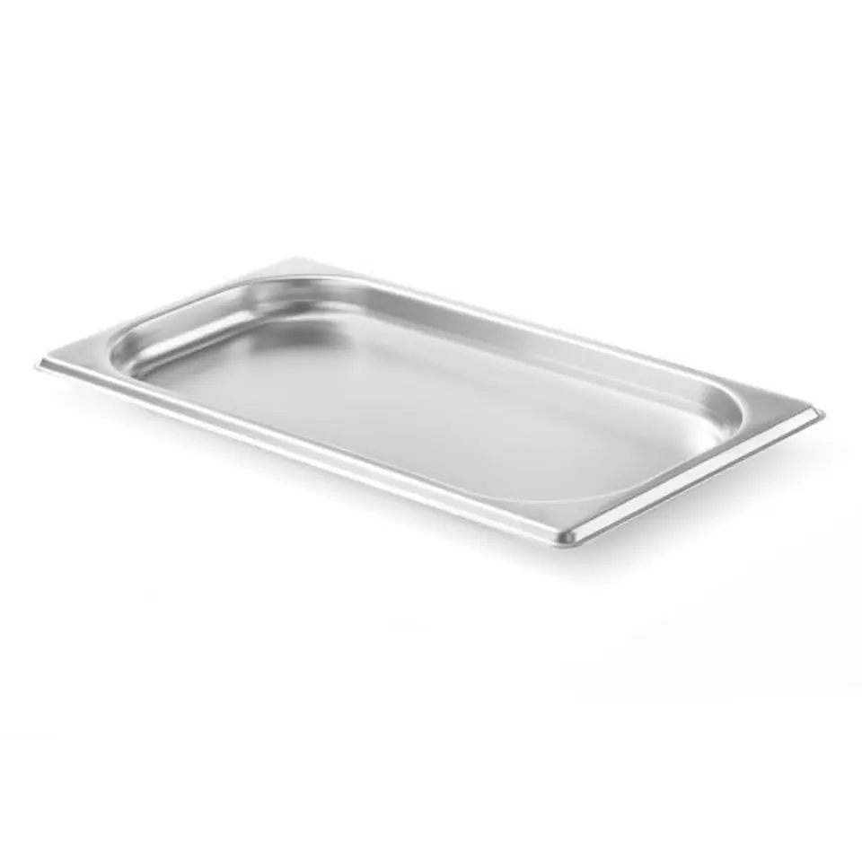⁨Container GN 1/3 height 20 mm stainless steel - Hendi 800409⁩ at Wasserman.eu