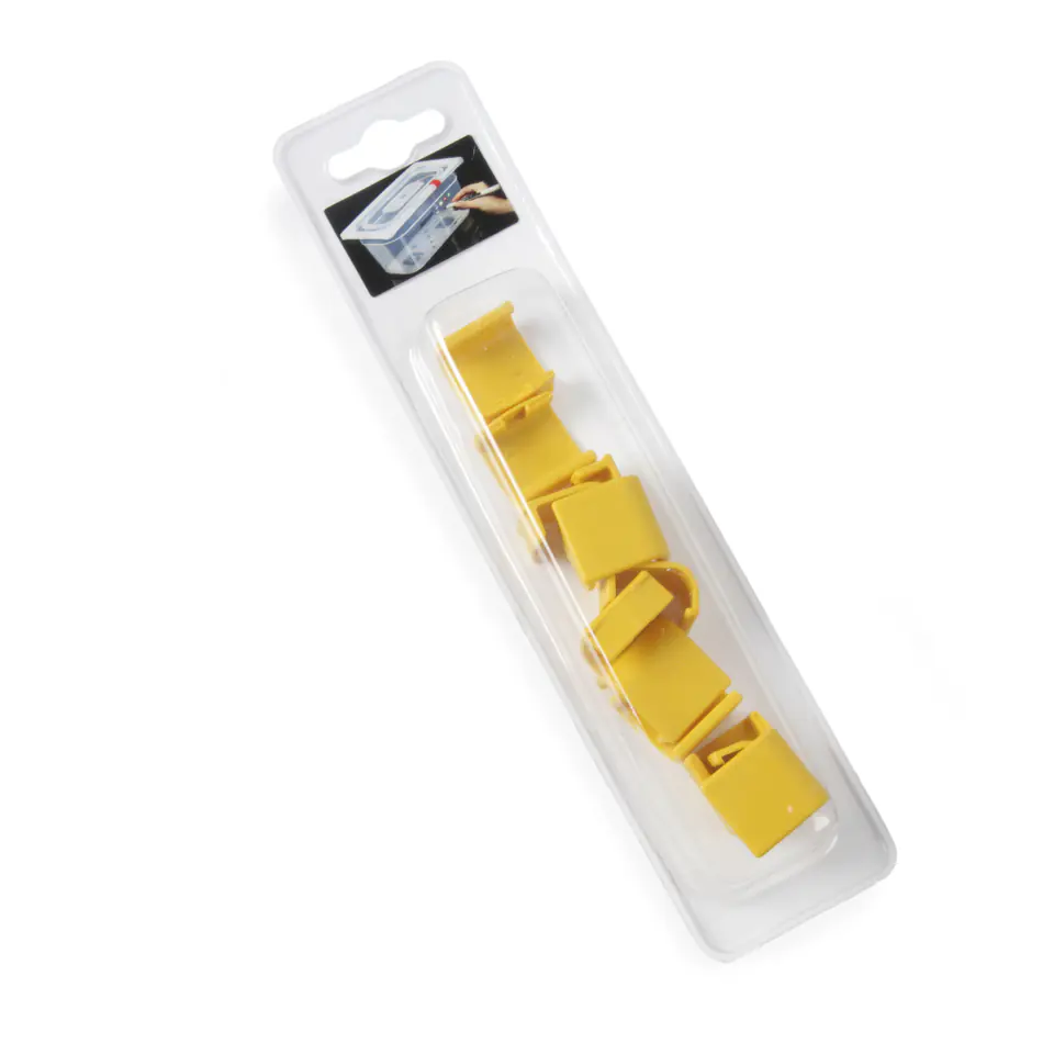 ⁨GN HACCP Container Clips Made of Polypropylene Yellow - Hendi 880685⁩ at Wasserman.eu