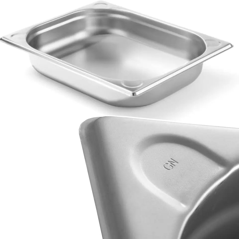 ⁨GN 1/2 steel container Kitchen Line height 65 mm - Hendi 806326⁩ at Wasserman.eu