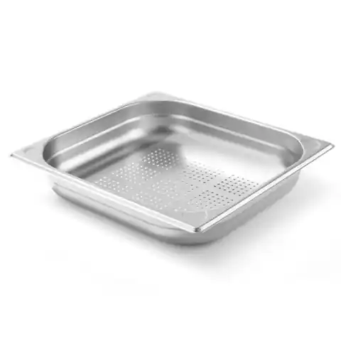⁨GN 2/3 Kitchen Line perforated container 65 mm high - Hendi 807224⁩ at Wasserman.eu
