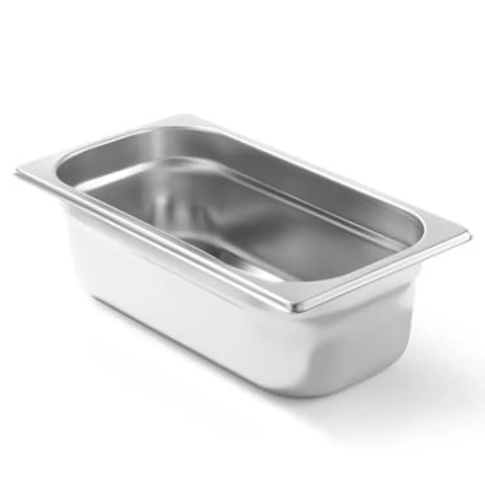 ⁨Container GN 1/3 stainless steel Profi Line height 100 mm - Hendi 801529⁩ at Wasserman.eu