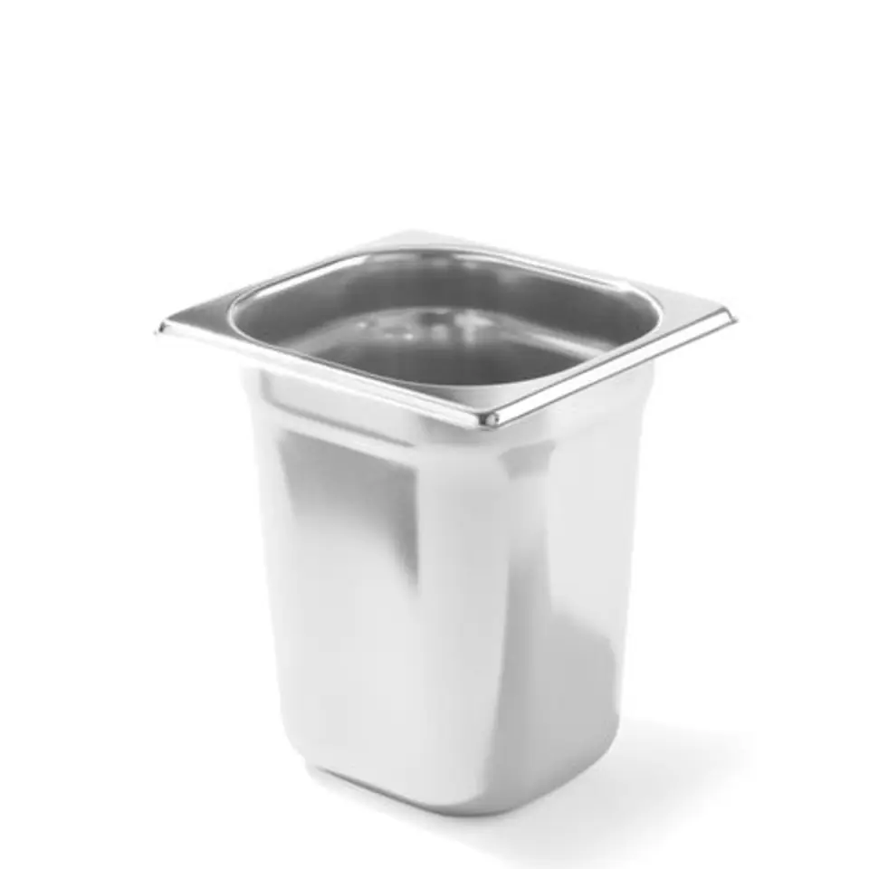 ⁨Container GN 1/6 stainless steel Profi Line height 150 mm - Hendi 801710⁩ at Wasserman.eu
