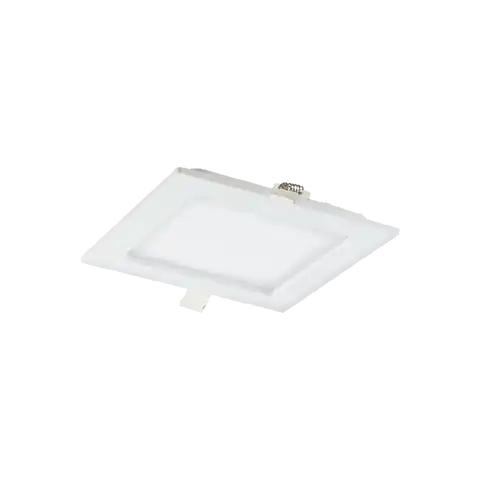 ⁨AKMAN LED 9W, oprawa downlight, podtynkowa, kwadratowa, 480lm, 3000K, biała, wbudowany zasilacz LED⁩ w sklepie Wasserman.eu